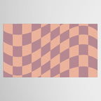 Wavy Dusty Mauve x Whipped Peach Tablecloth Gallery Image 2