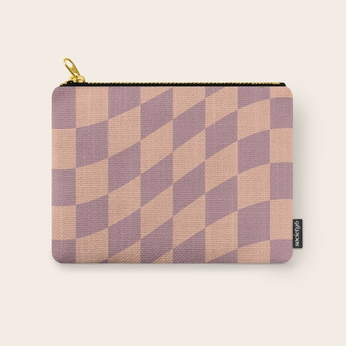 Wavy Dusty Mauve x Whipped Peach Carry All Pouch Gallery Image 1