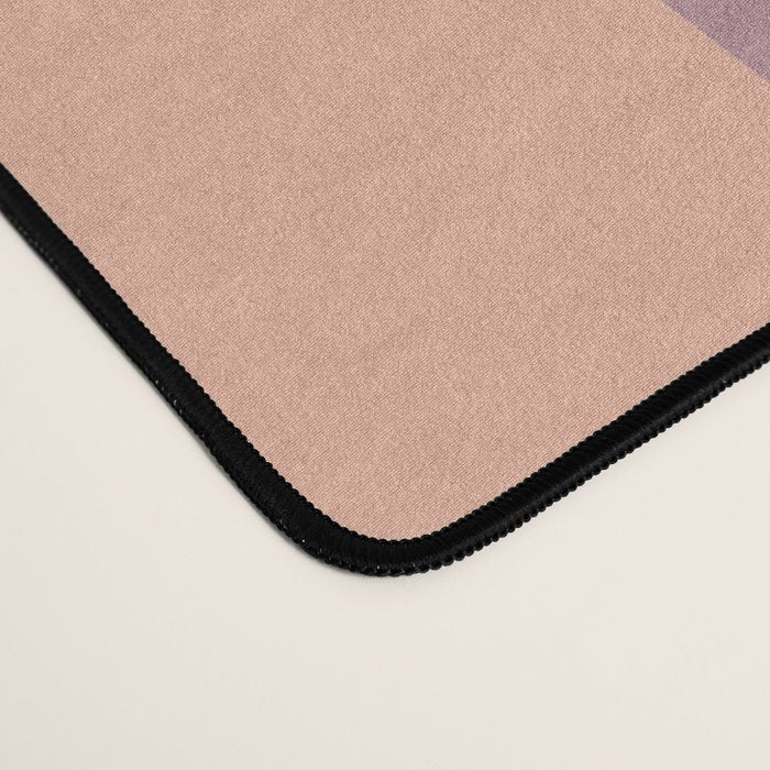Wavy Dusty Mauve x Whipped Peach Desk Mat Gallery Image 4