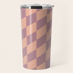 Wavy Dusty Mauve x Whipped Peach Travel Mug Gallery Image 1