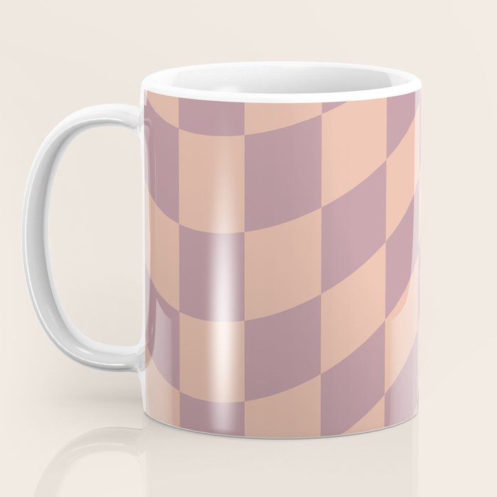 Wavy Dusty Mauve x Whipped Peach Coffee Mug Gallery Image 3