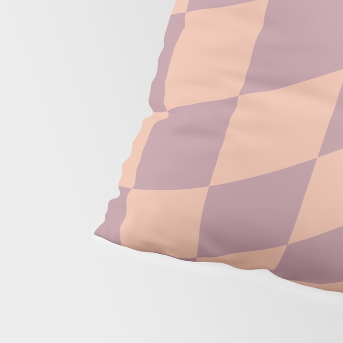 Wavy Dusty Mauve x Whipped Peach Pillow Sham Gallery Image 4