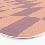 Wavy Dusty Mauve x Whipped Peach Bath Mat Gallery Image 3