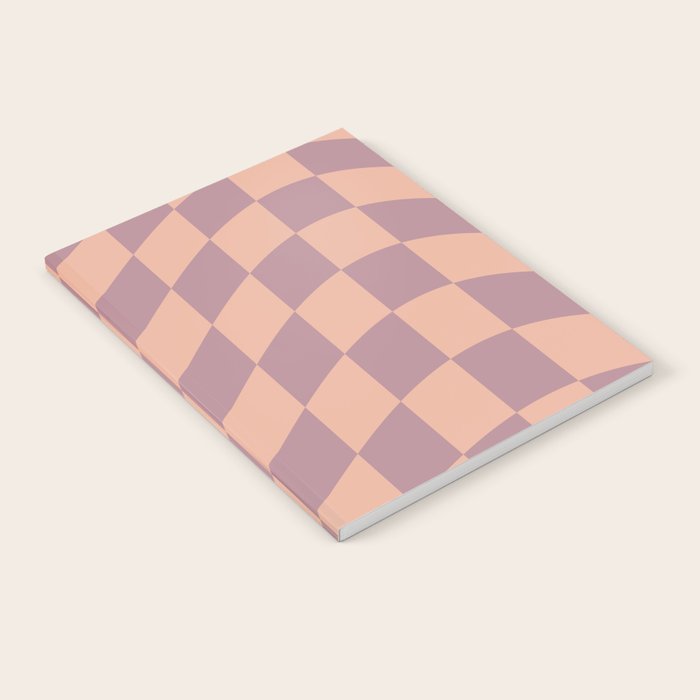 Wavy Dusty Mauve x Whipped Peach Notebook Gallery Image 2