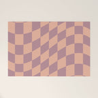 Wavy Dusty Mauve x Whipped Peach Welcome Mat Gallery Image 1