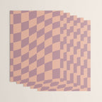 Wavy Dusty Mauve x Whipped Peach Wrapping Paper Gallery Image 3