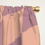 Wavy Dusty Mauve x Whipped Peach Window Curtain Gallery Image 2