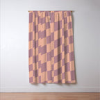 Wavy Dusty Mauve x Whipped Peach Window Curtain Gallery Image 3