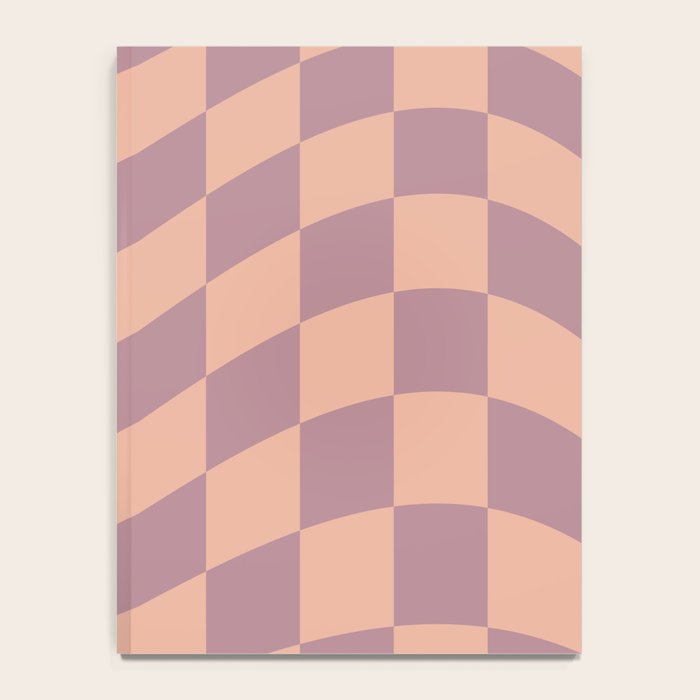 Wavy Dusty Mauve x Whipped Peach Notebook Gallery Image 4