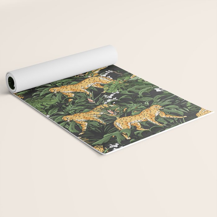 Cheetah in the wild jungle Yoga Mat Gallery Image 2