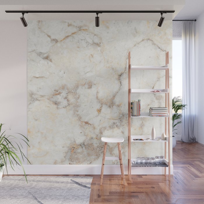 Marble Natural Stone Grey Veining Quartz Wall Mural Gallery Image 1