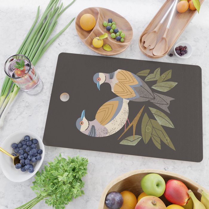 Two Turtle Doves Cutting Board Gallery Image 2