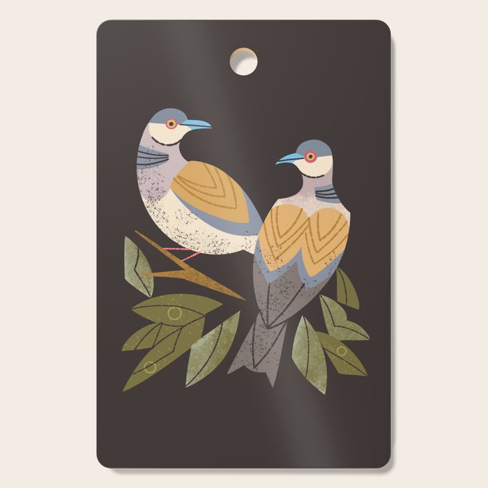 Two Turtle Doves Cutting Board Gallery Image 1