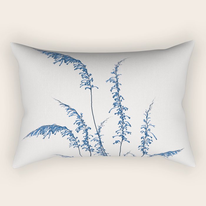 Blue flowers 2 Rectangular Pillow Gallery Image 2