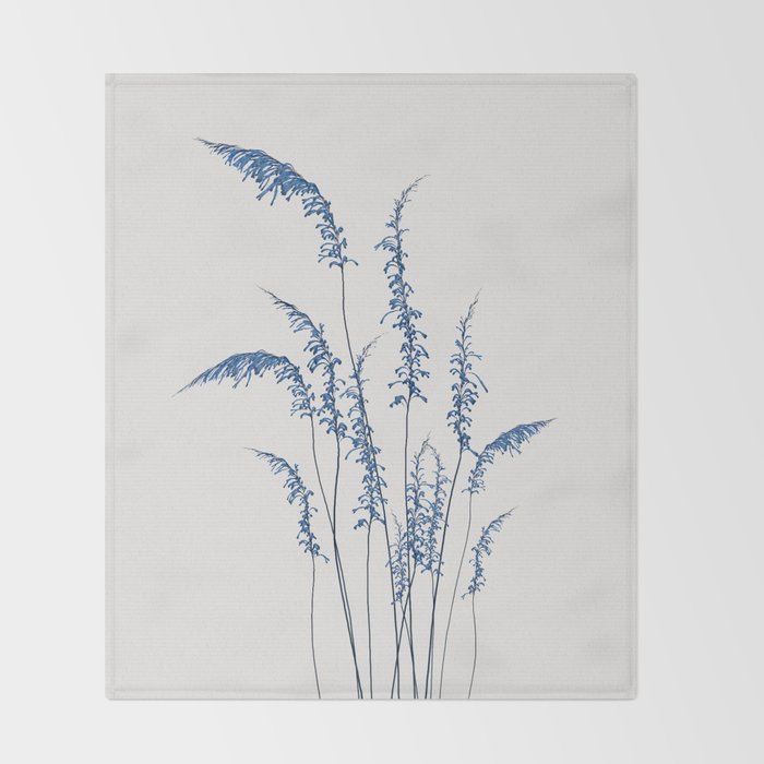 Blue flowers 2 Throw Blanket Gallery Image 2
