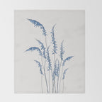 Blue flowers 2 Throw Blanket Gallery Image 2