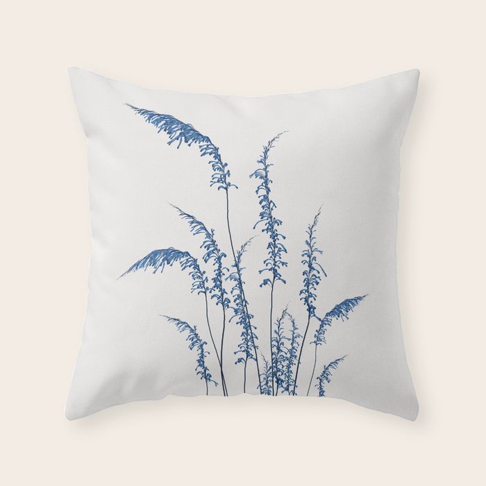 Blue flowers 2 Throw Pillow Gallery Image 6