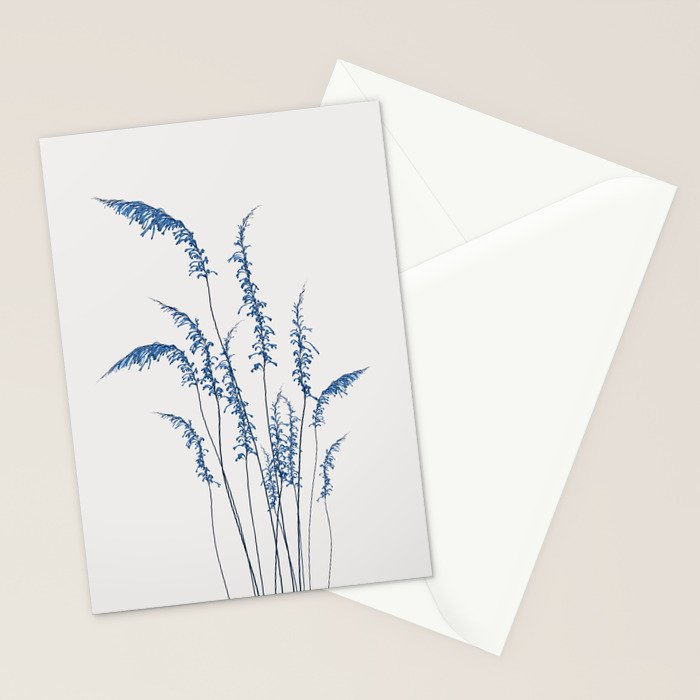 Blue flowers 2 Stationery Card Gallery Image 2