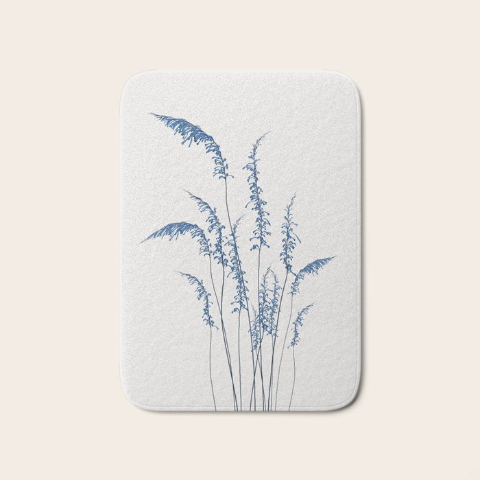 Blue flowers 2 Bath Mat Gallery Image 1