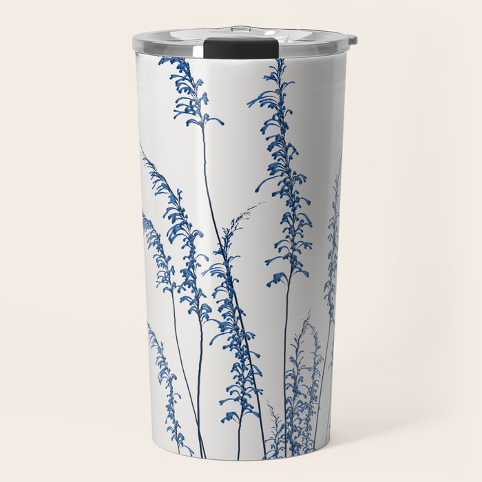 Blue flowers 2 Travel Mug Gallery Image 1