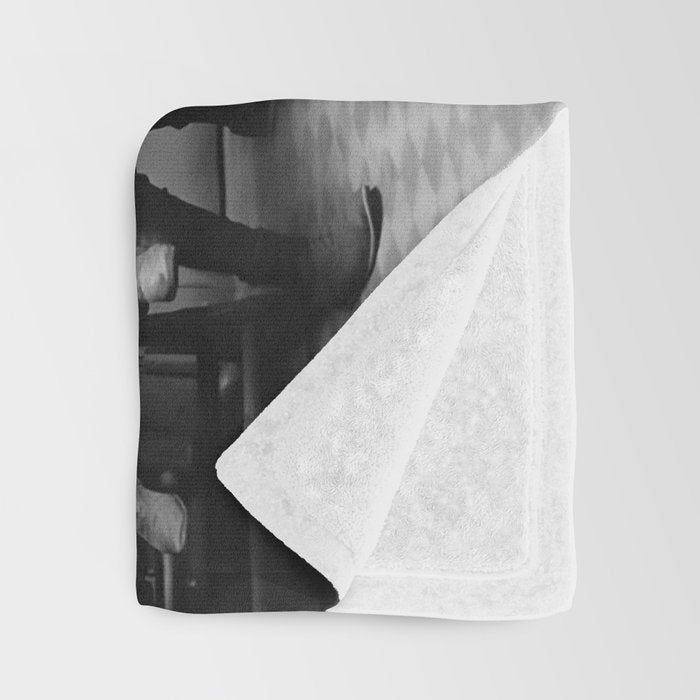 Boys will be boys funny school boys rough housing black and white vintage photograph by Fitz Guerin Throw Blanket Gallery Image 3