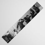 Boys will be boys funny school boys rough housing black and white vintage photograph by Fitz Guerin Table Runner Gallery Image 3