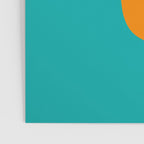 Clarity - Orange and Turquoise Minimalist Poster Gallery Image 3