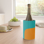 Clarity - Orange and Turquoise Minimalist Wine Chiller Gallery Image 4