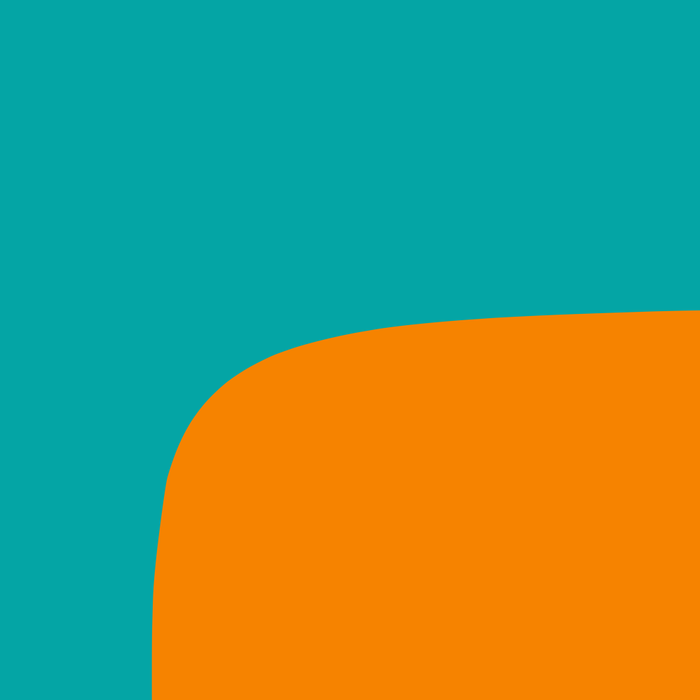 Clarity - Orange and Turquoise Minimalist Coffee Mug Gallery Image 2