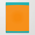 Clarity - Orange and Turquoise Minimalist Notebook Gallery Image 4