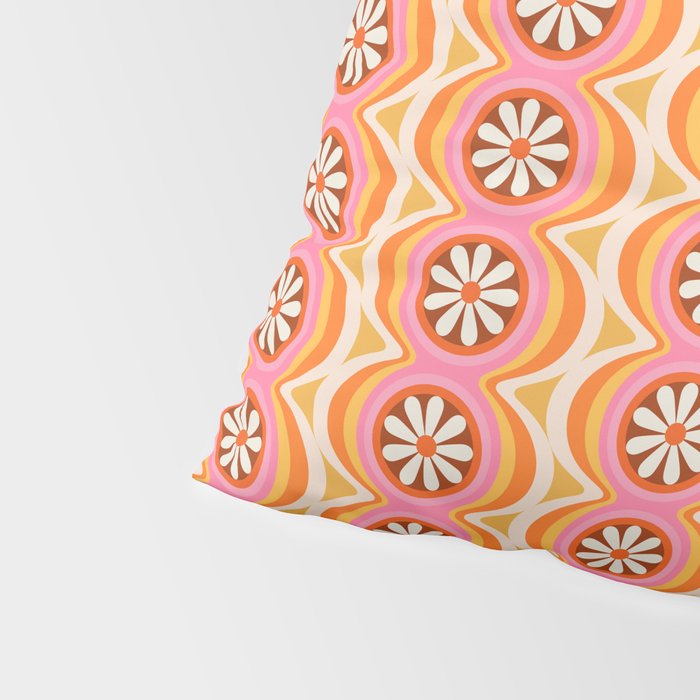 Wavy Daisy Pillow Sham Gallery Image 4