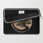 Enso Zen Circle and Bonsai Tree Gold Laptop Sleeve Gallery Image 2