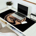 Enso Zen Circle and Bonsai Tree Gold Desk Mat Gallery Image 2