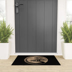 Enso Zen Circle and Bonsai Tree Gold Welcome Mat Gallery Image 3