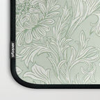 William Morris Chrysanthemum Toile Willow Green Laptop Sleeve Gallery Image 3