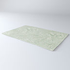 William Morris Chrysanthemum Toile Willow Green Rug Gallery Image 3