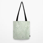 William Morris Chrysanthemum Toile Willow Green Tote Bag Gallery Image 2