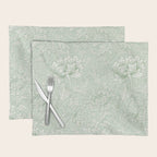 William Morris Chrysanthemum Toile Willow Green Placemat Gallery Image 1