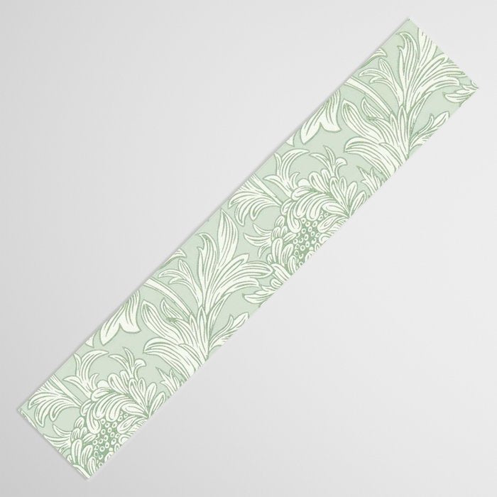 William Morris Chrysanthemum Toile Willow Green Table Runner Gallery Image 3