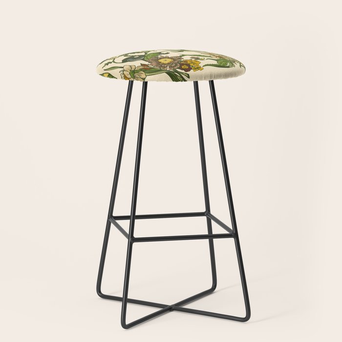 Botanical Pug Stool Gallery Image 1