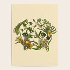 Botanical Pug Poster Gallery Image 4