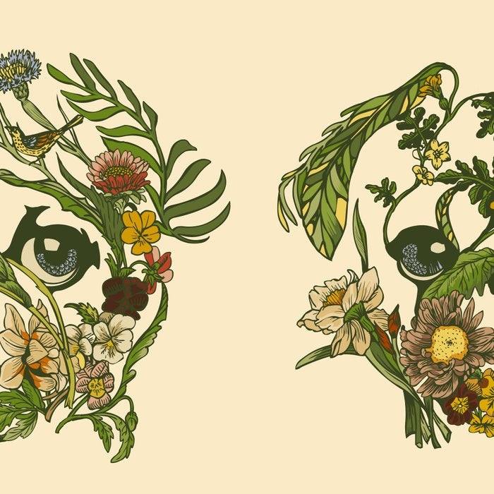 Botanical Pug Coffee Mug Gallery Image 2