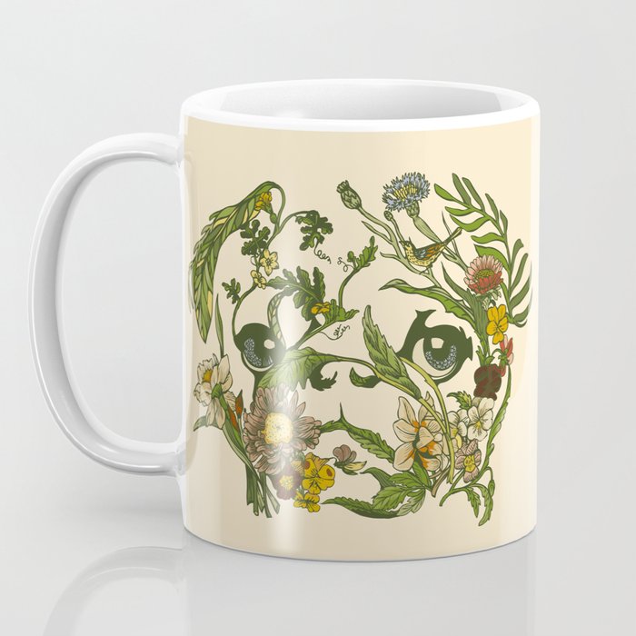 Botanical Pug Coffee Mug Gallery Image 3