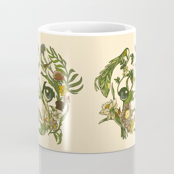 Botanical Pug Coffee Mug Gallery Image 4