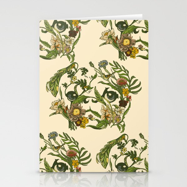 Botanical Pug Stationery Card Gallery Image 2