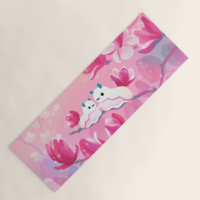 Magnolia sea slug Yoga Mat Gallery Image 1