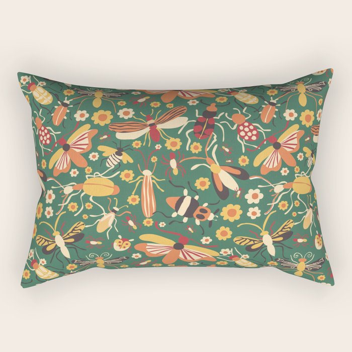 Insects Rectangular Pillow Gallery Image 1