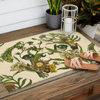 Botanical Pug Outdoor Rug Gallery Image 2