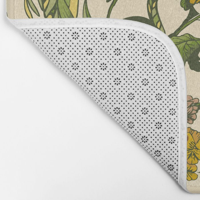Botanical Pug Bath Mat Gallery Image 2