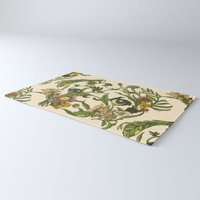 Botanical Pug Rug Gallery Image 3